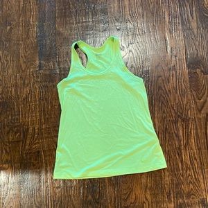 Barely worn neon yellow tank top Nike